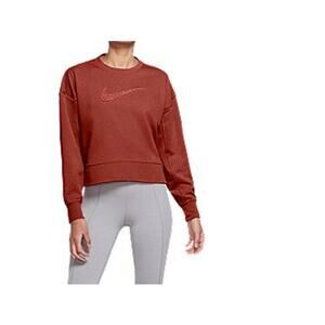 Nike Women's Dri-FIT Get Fit Crew Center Swoosh Sweatshirt (XS)